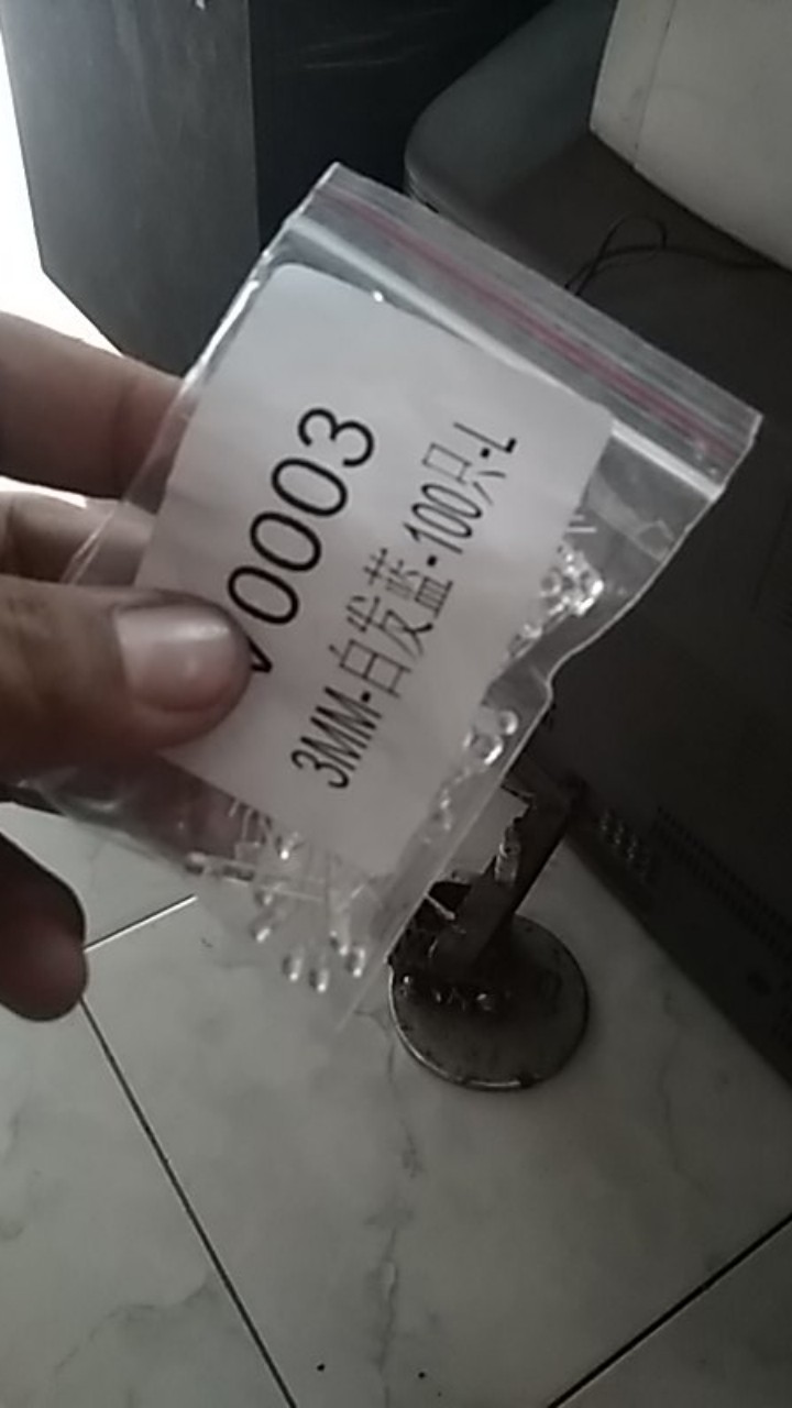 100pcs 3mm Led Light White Kuning Merah Hijau Biru Aneka Kit Diy Led Set Elektronik Diy Kit