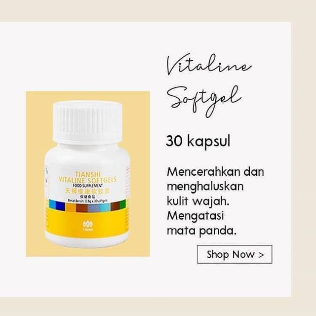 Suplemen pemutih kulit vitaline