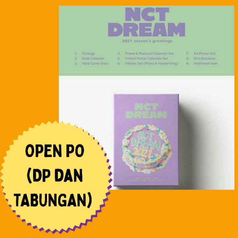 (DP ONLY) - PO NCT Dream Season Greeting 2021 Official and Sealed