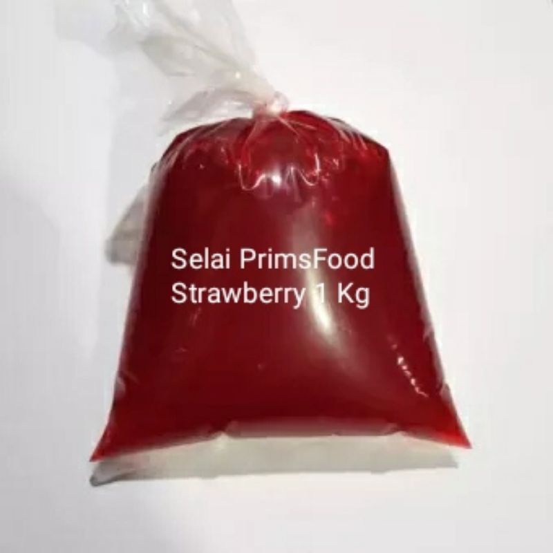 

Selai Strawberry PrimsFood Softfill 1 Kg / Selai Pasta Manis Rasa Strawberry Ekonomis / Selai Kue, Roti dan Donat