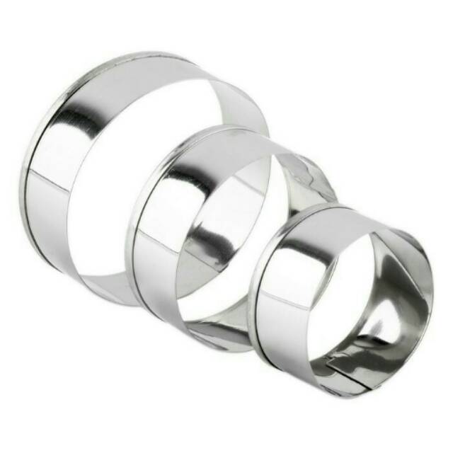 CETAKAN MOLD RING CUTTER COOKIES BENTO FONDANT CAKE ROUND 3 SIZE