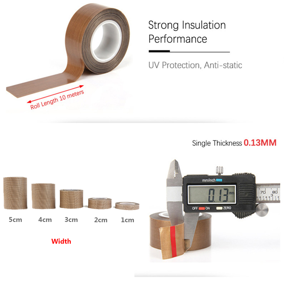 Wonderful Selotip Teflon Ptfe Tahan Panas / Api Panjang 10m