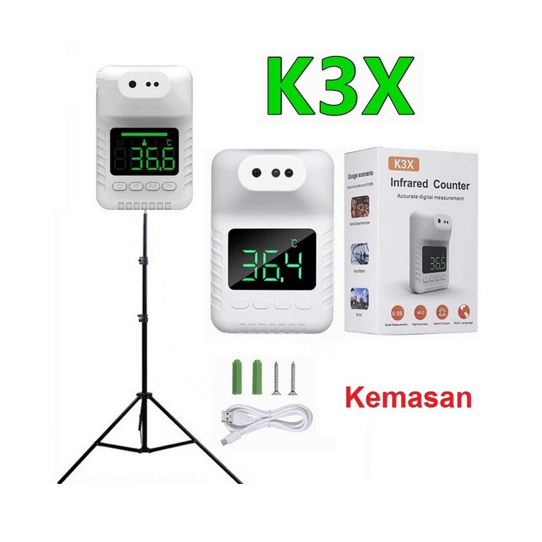 Thermometer Infrared Nonkontak K3X + Stand Tripod