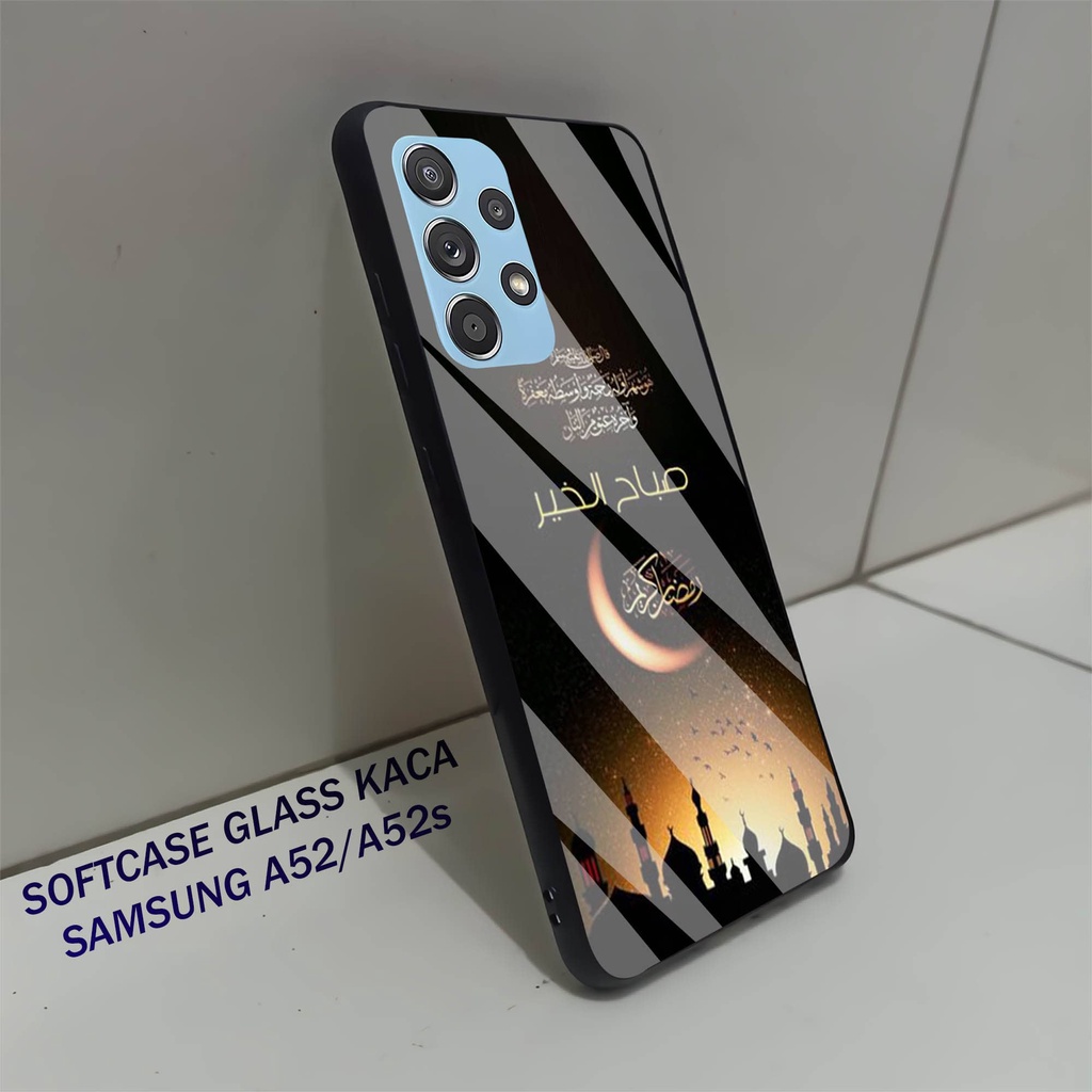 Softcase Glass Kaca SAMSUNG A52- Case Hp Pelindung Handphone SAMSUNG A52s [ A14]