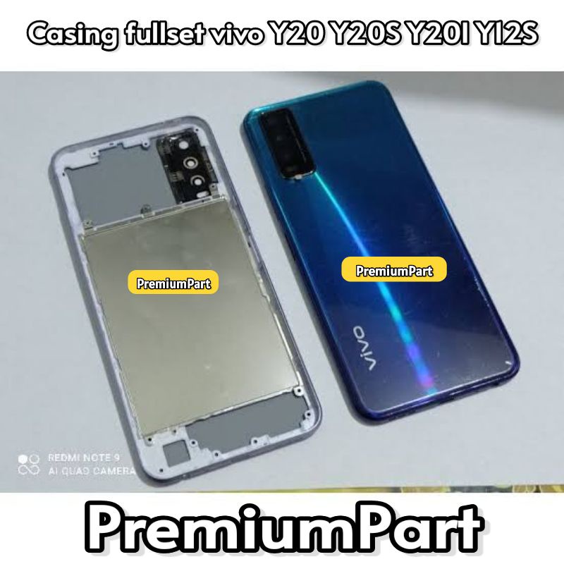 VIVO Y20 Y20S Y20I Y12S - KESING HOUSING CASING FULLSET VIVO Y12S Y20 Y20S Y20I ORIGINAL BEZZEL + BA