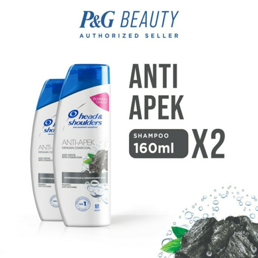 Head and Shoulder Shampoo Anti Apek With Charcoal 160 Ml Twin Pack