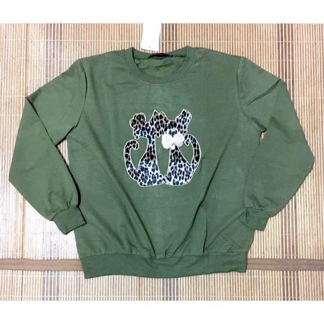 Kaos sweater wanita lengan panjang