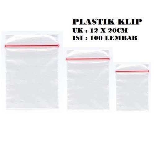 LJ-Plastik Klip merk SMPI 12x20 (Isi 100 pcs)