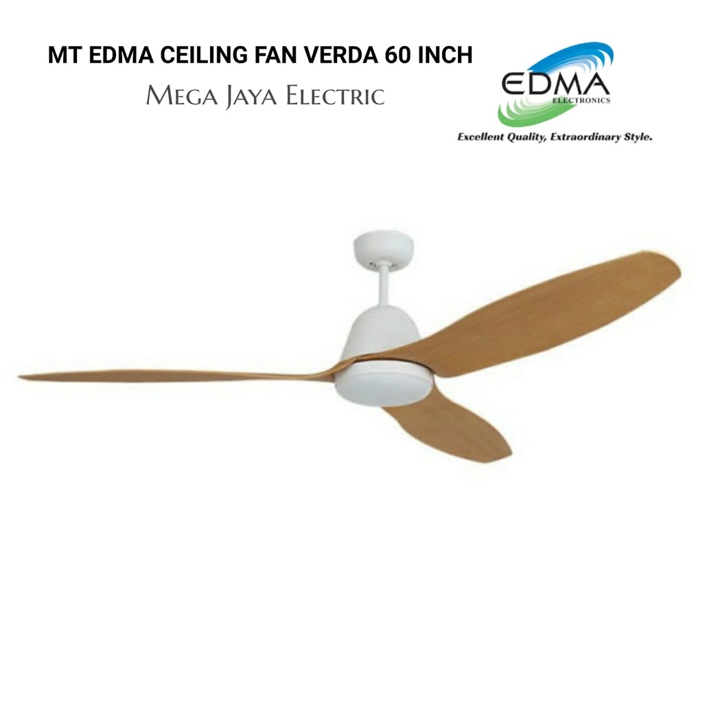 MT EDMA CEILING FAN VERDA 60 INCH DC REMOTE CONTROL / KIPAS LAMPU