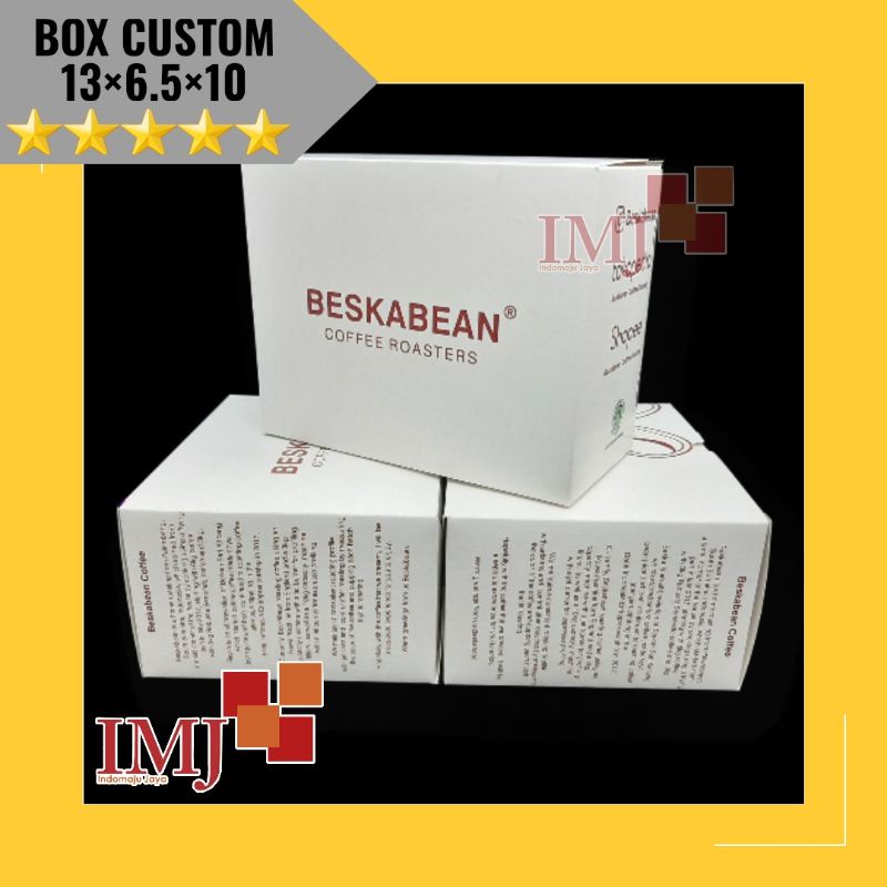 

BOX KOPI COFFEE CUSTOM 13x6,5x10 KARDUS TEH TEA DUS CUSTOM 13×6,5×10