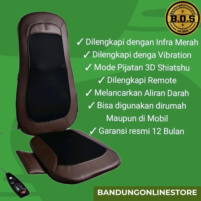 Jual Lexata Kursi Pijat Punggung Dimensi Shiatsu Massager Alat Pijat Indonesia Shopee Indonesia