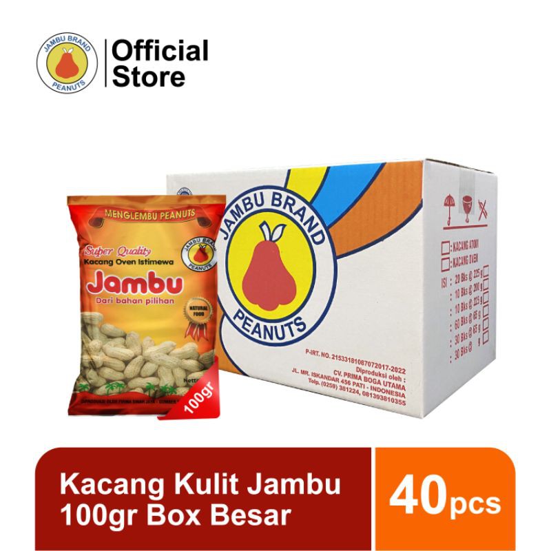

Kacang Kulit Jambu 100 gr Box Besar