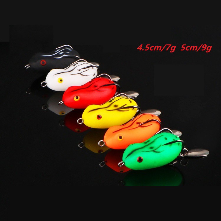 Shengyao 1Pcs New Sequin Frog Luminous Umpan Pancing Soft Fishing Lure 4.5cm/7g Swimbait Ikan Bass Bait Kail