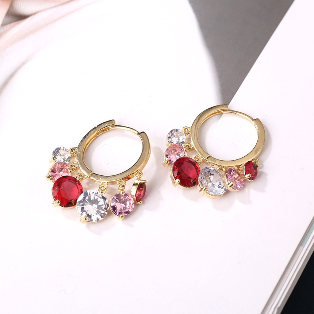 Hu Hu Hu Hu Hu Alat Bantu Pasang Kacamata♡ 1 Pasang Anting Hoop Bahan Alloy Tahan Korosi Untuk Wanita