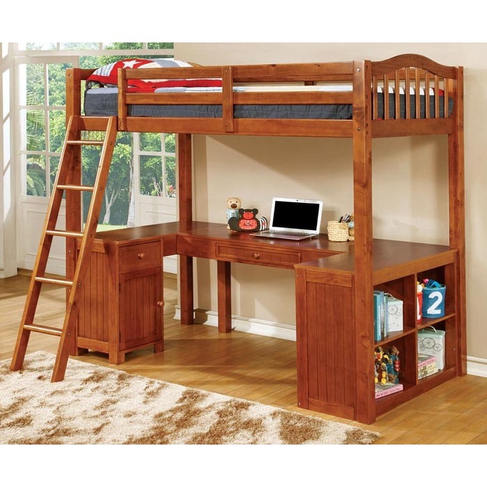 Loft Bed Tempat Tidur Anak Kayu Jati | Shopee Indonesia