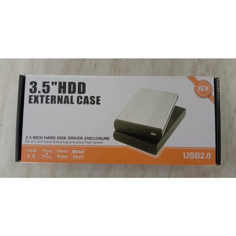 External Case 3.5 Inch Sata USB 2.0 / HDD Case 3.5 Sata USB 2.0