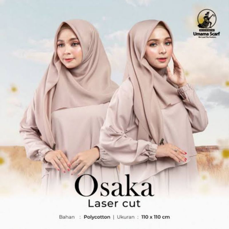 Hijab Segi Empat Polos Osaka Umama LC