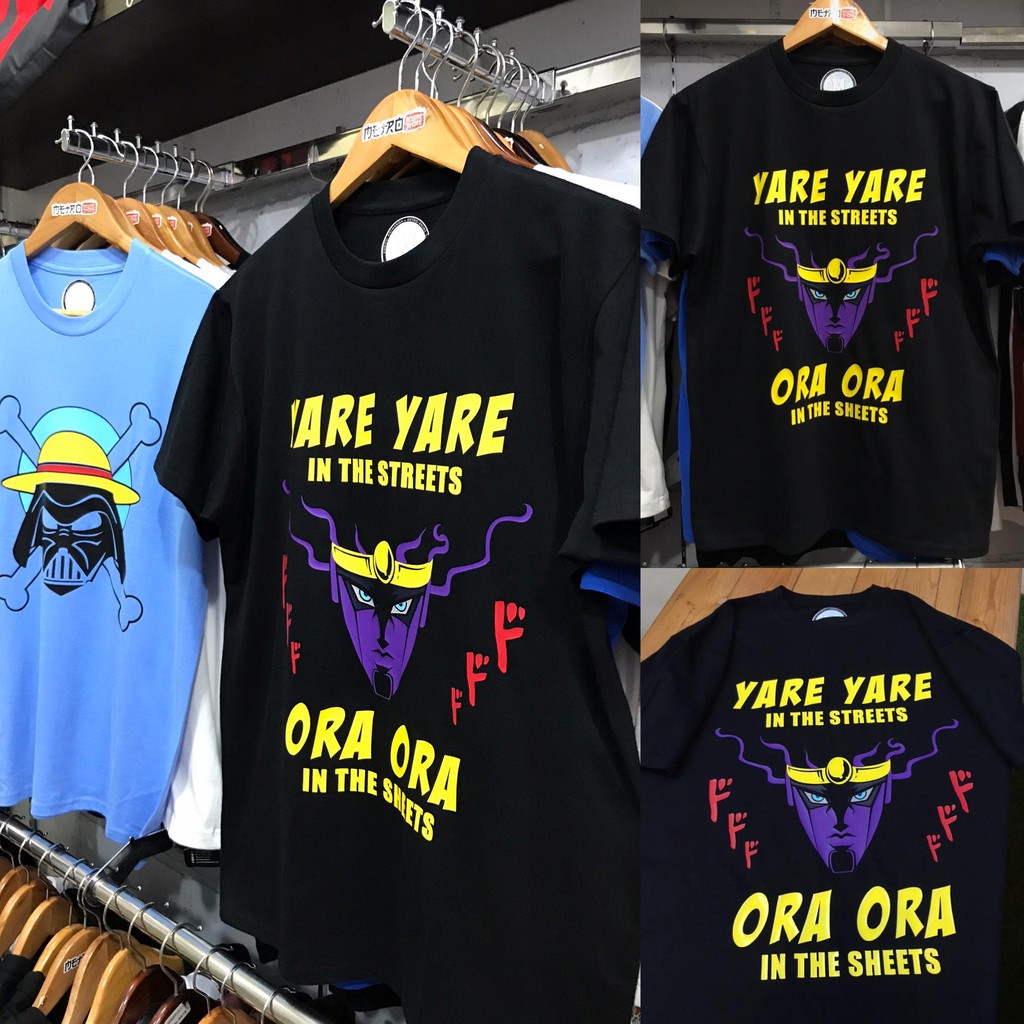 Kaos Jotaro Ora Ora Jojo Bizzare Adventure Tshirt Anime Manga Wibu Otaku Unisex