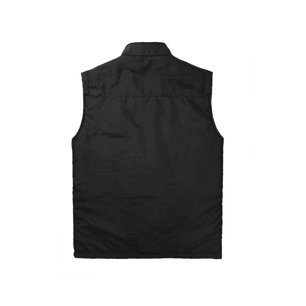 Rompi Vest Pria Wanita Parasut Black Size M L XL Big Size Jumbo 2XL 3XL 4XL 5XL