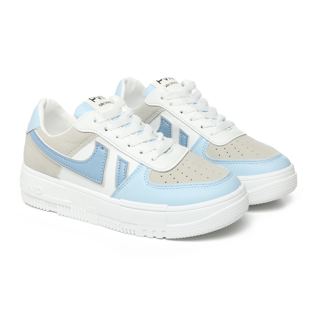 PVN Nayeon Sepatu Sneakers Wanita Sport Shoes Blue Pink 300-5