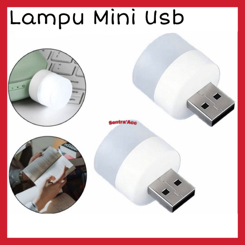 Lampu Led Mini Usb / Lampu Baca Led Travel Portable Kecil