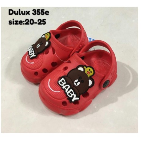 DX-355E Sandal Baim Anak Laki Laki Cowok Karakter Beruang Baby Merek Dulux Size 20-25