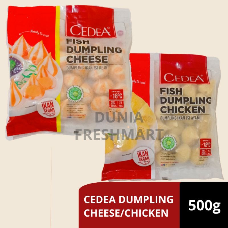 

CEDEA DUMPLING CHEESE/CHICKEN/SPICY CHICKEN 500GR DUMPLING ISI AYAM/KEJU BASO IKAN BAKSO IKAN DUMPLING ISI AYAM/KEJU