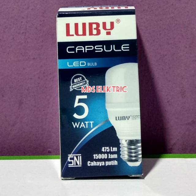 LAMPU LED LUBY CAPSULE 5 WATT CAHAYA PUTIH