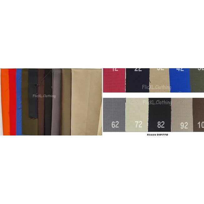 Tpy Bahan Kain Tornado Ripstop Cotton Katun Celana Baju Kemeja Seragam As