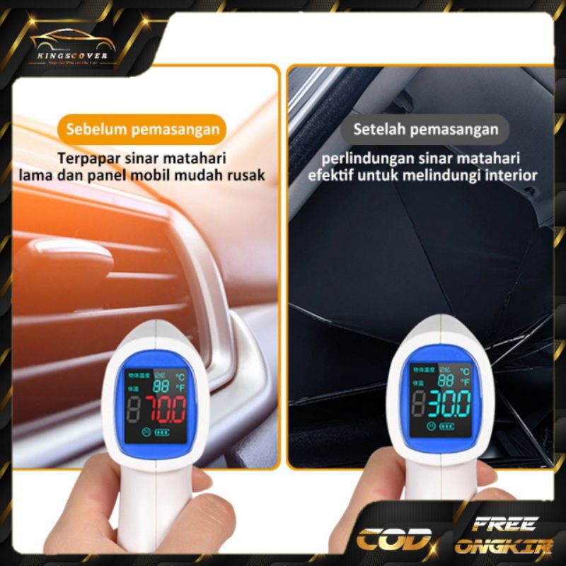 Pelindung Panas Dashboard Kaca Mobil Model Payung Mobeo Sun Shield