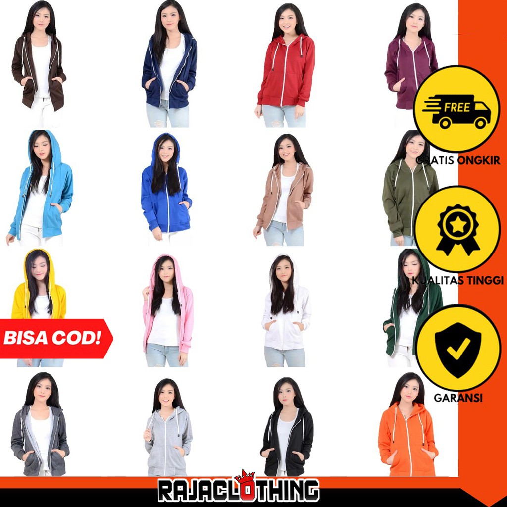 RCL - JAKET SWEATER SLETING POLOS HOODIE JUMPER WANITA SIZE M-L-XL-XXL-XXL ( PRIA &amp; WANITA )