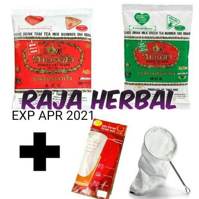 

(BISA COD) THAI TEA 400 gr DAN THAI GREEN TEA 200 gr LIMITED EDITION Kode 1240