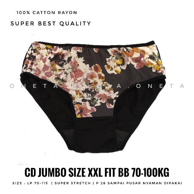 CD  JUMBO ONETA Size XL XXL XXXL FIT BB 70-120kg CELANA DALAM HAMIL