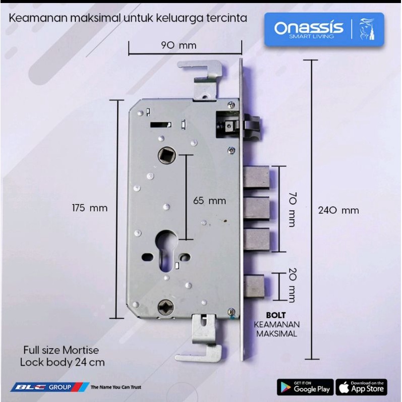 Kunci Pintu Digital Onassis X5 PRO / Digital Lock Onassis X5 Pro / Smart Home Onassis / Smart Lock Onassis X5 PRO