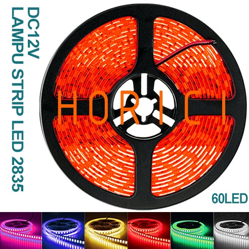 FULL 5M DC 12V LED STRIP 3528 IP55 WATERPROOF LAMPU PLAFON LAMPU ETALASE TAHAN AIR