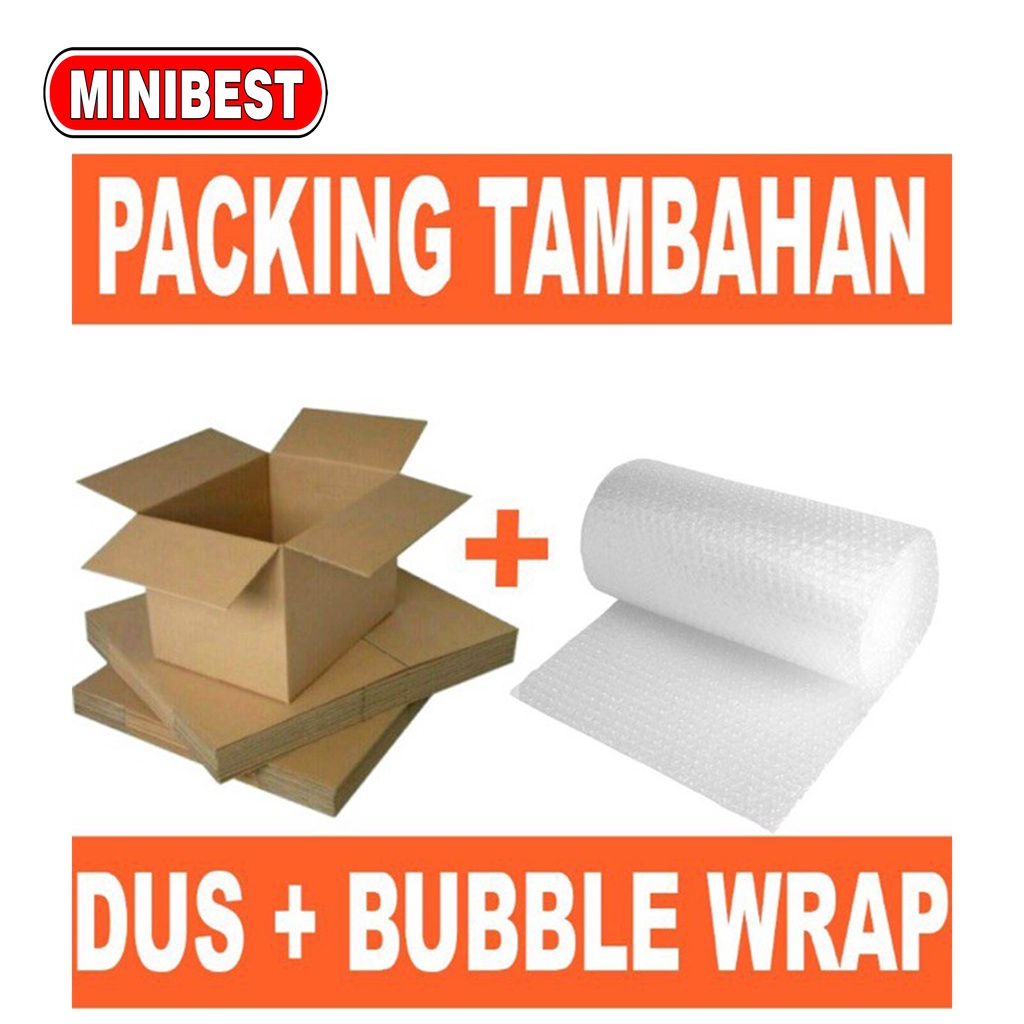 PACKINGAN TAMBAHAN DUS /BUBBLE WRAP MENGHINDARI BARANG RUSAK / PECAH
