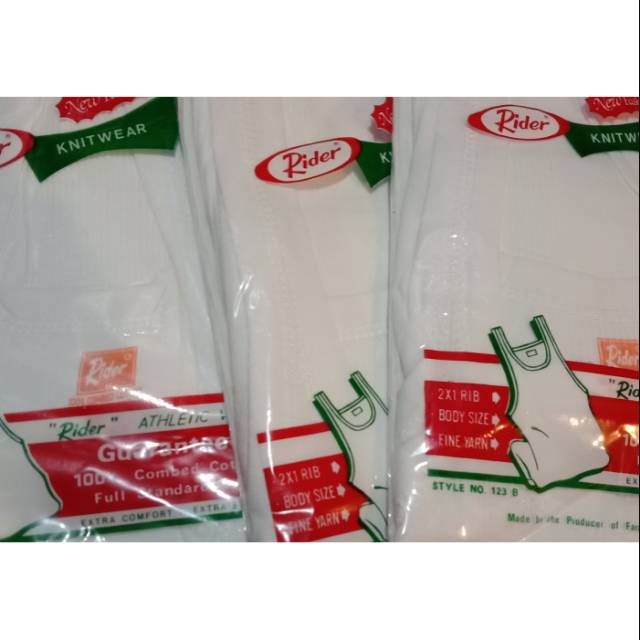 SINGLET SINGLET RIDER/RIDER SINGLET 100% COMBED COTTON