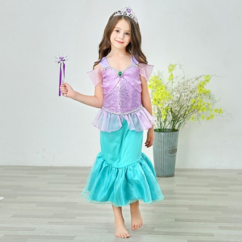 ariel mermaid costume / kostum princess mermaid ariel