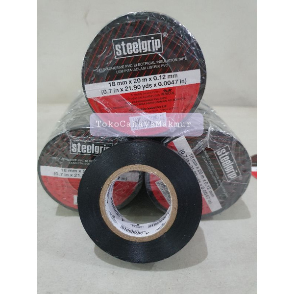 Isolasi Listrik steelgrip / Isolasi Kabel Listrik SteelGrip 20m Tape