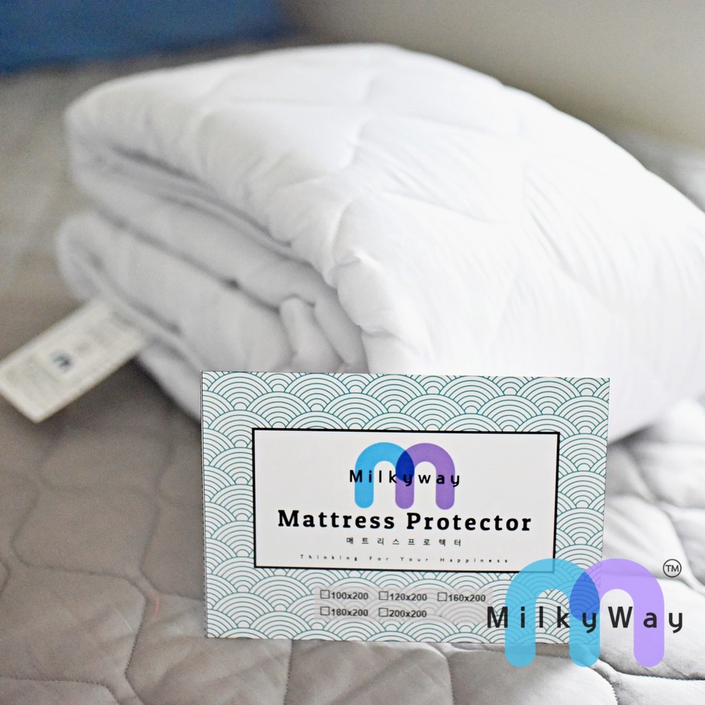 [MilkyWay] Mattress Protector / Pelindung Kasur │ Size: (90 x 200) ─ (200 x 200) cm