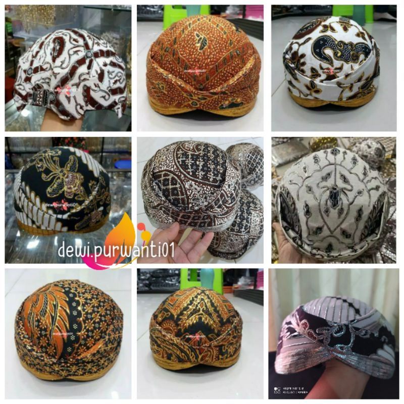 Blangkon Solo Prodo Manten/Blangkon Solo Untuk Kembaran Jarik