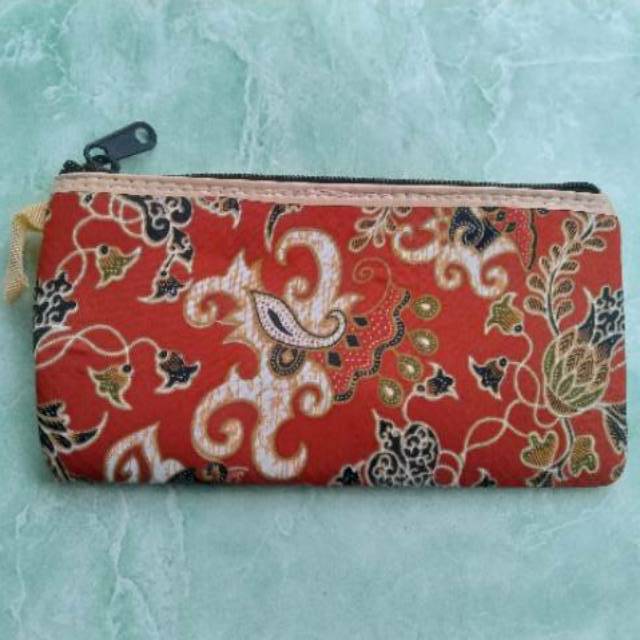 TEMPAT PENSIL DOSGRIP BATIK HARGA PER PCS 20x10 cm - POUCH MAKE UP MURAH - SOUVENIR PERNIKAHAN