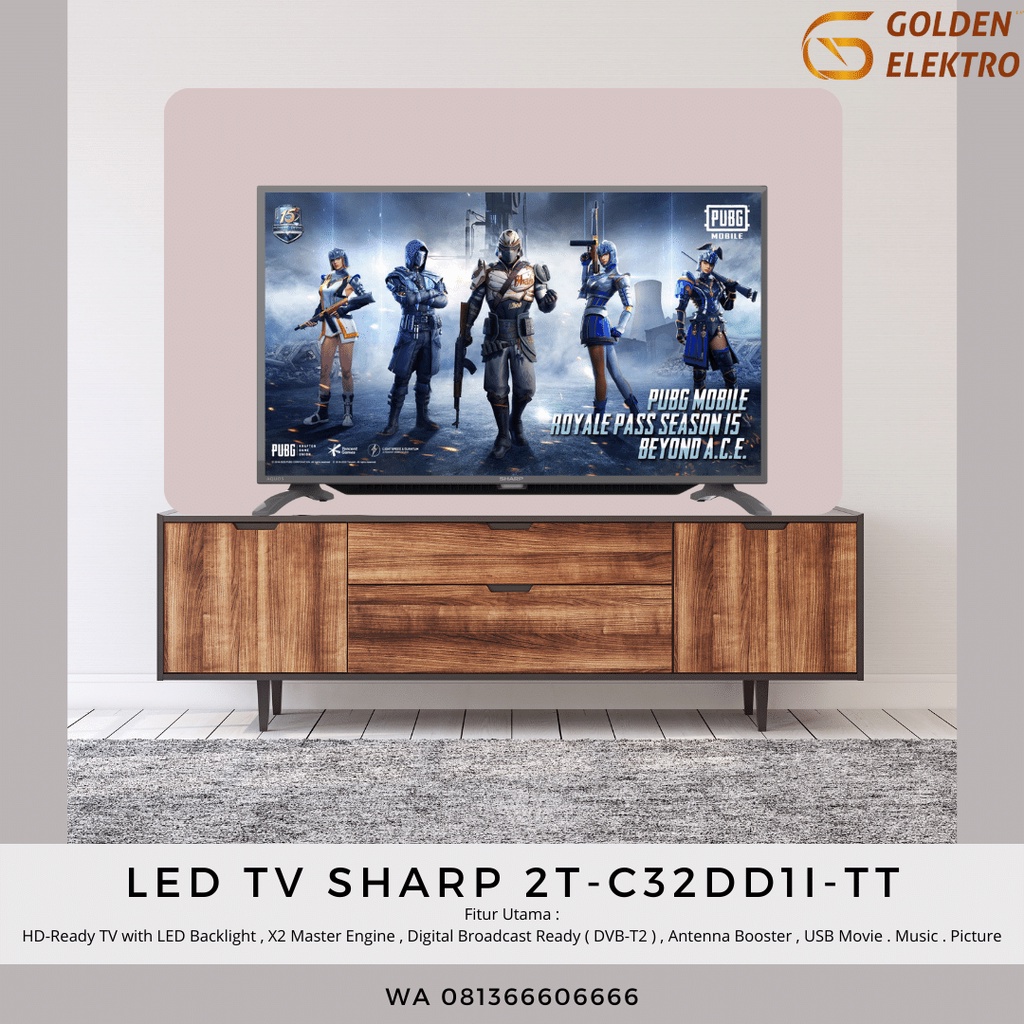 LED TV SHARP 32DD1i 32 INCH HD DIGITAL TV 2T-C32DD1i 32DD1 DIGITAL TV USB MOVIE