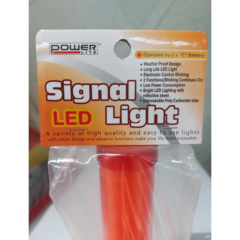 TONGKAT LAMPU PROYEK 34.5 CM / TONGKAT LAMPU LALU LINTAS / SIGNAL LIGHT 2 IN 1