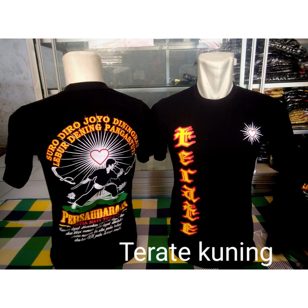 KAOS PSHT DISTRO KAOS SABLON PSHT KAOS PSHT TERBARU KAOS TERATE KUNING KAOS SH TERATE WARNA KUNING
