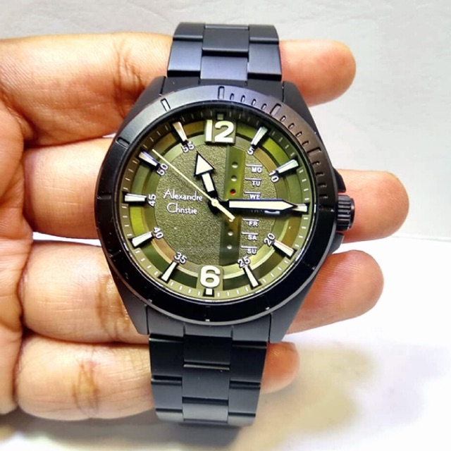Alexandre Christie 6535 - AC6535ME Full Black dial Green ORIGINAL
