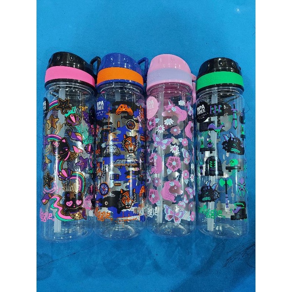 Smiggle Bottle Hey Cat Tiger Unicorn Dino botol minum