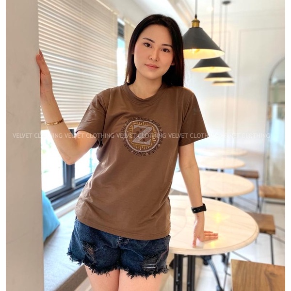 VELVET Kaos Jumbo Wanita / Kaos Premium Wanita XL / Kaos Motif Premium wanita / Atasan Jumbo XL wanita / Atasan Import Wanita