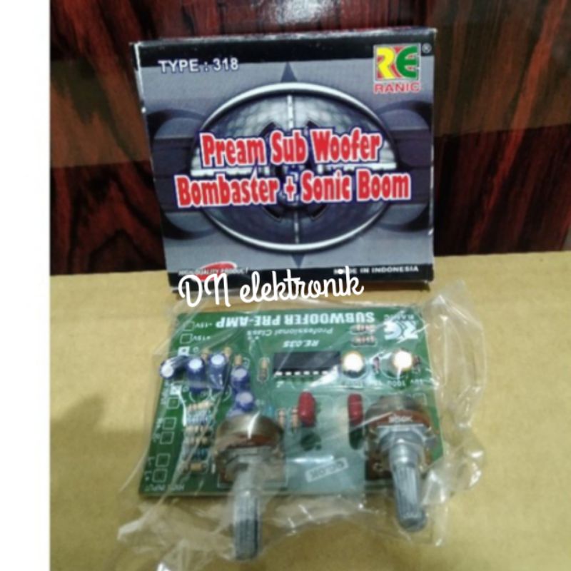Kit Filter Subwoofer Preamp Subwoofer BOM SONIC TYPE:318