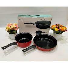 PANCI SET ANTI LENGKET TEFLON SHENAR PANCI SET 2 IN 1 Panci Set Enamel NON STICK